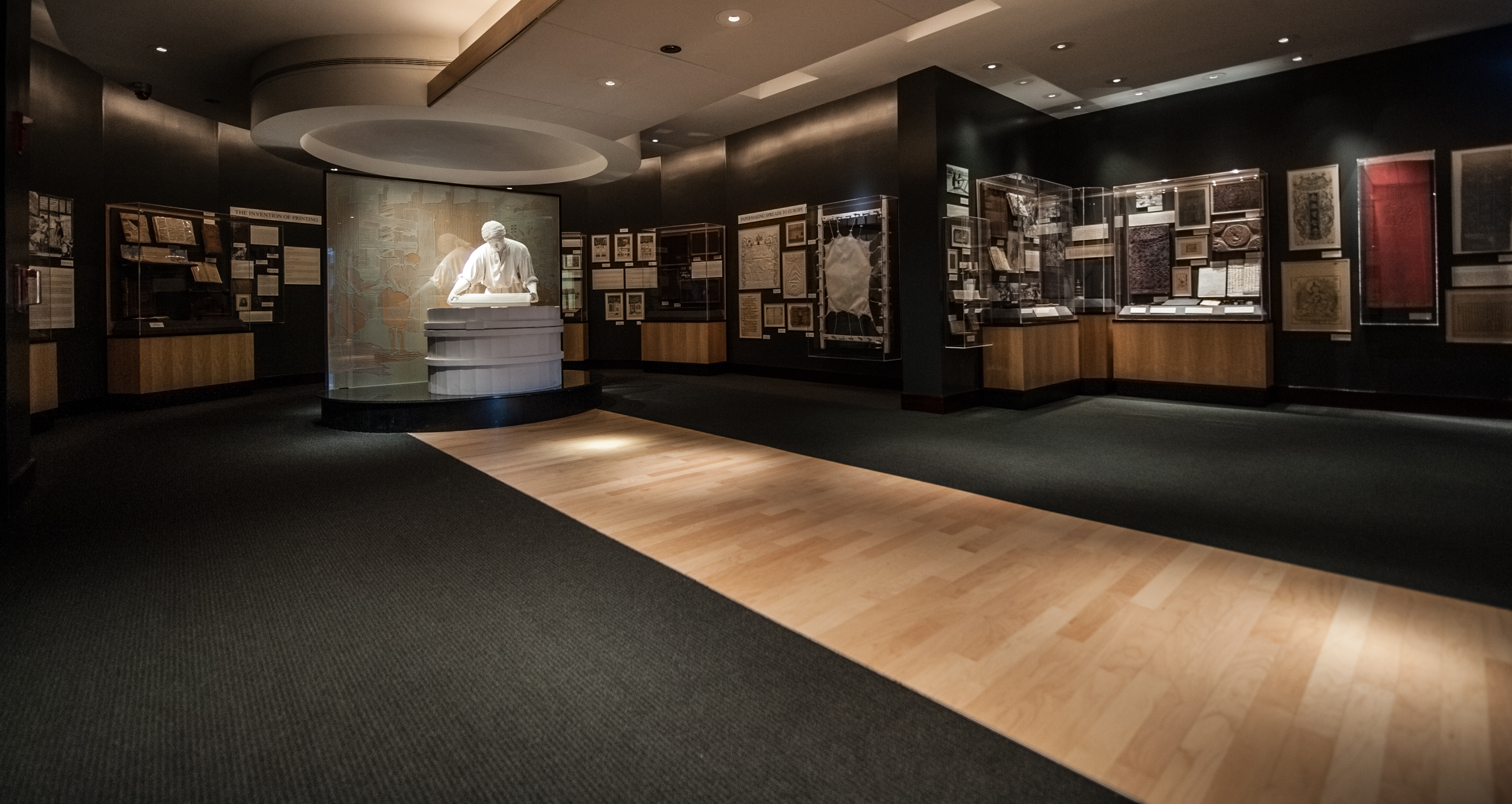 View of Robert C. Williams Museum of Papermaking gallery. 