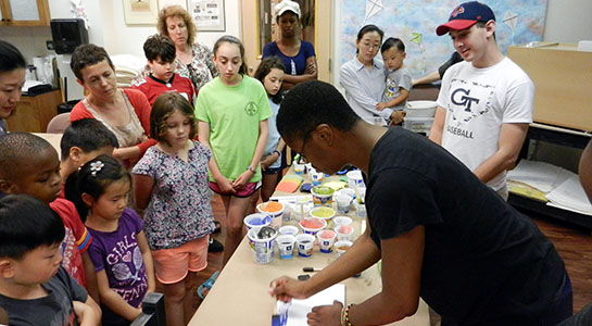 Paste Paper Demonstration